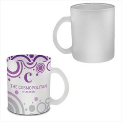DX8102 11 Oz. Frosted Glass Mug With Full Color Custom Imprint